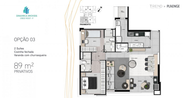 Imagem Apartamento com 2 Quartos à Venda, 89 m² em Cambuí - Campinas