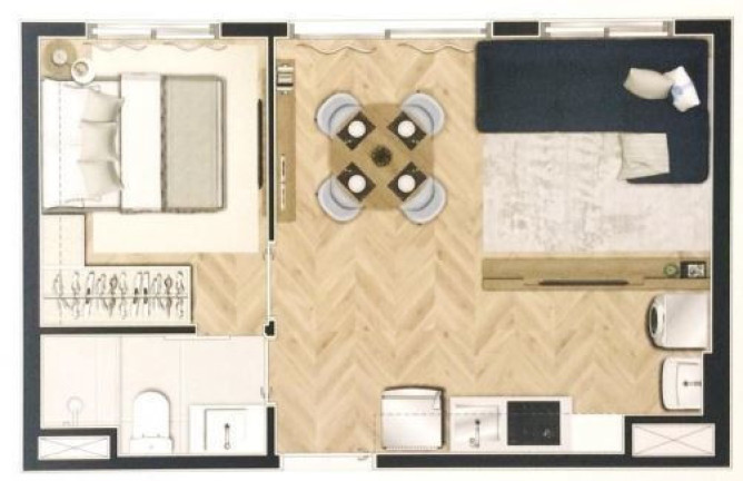 Imagem Studio com 1 Quarto à Venda, 24 m² em Tatuapé - São Paulo Imagem Studio com 1 Quarto à Venda, 24 m² em Tatuapé - São Paulo
