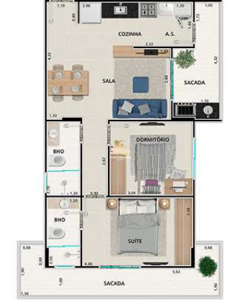 Imagem Apartamento com 1 Quarto à Venda, 42 m² em Guilhermina - Praia Grande Imagem Apartamento com 1 Quarto à Venda, 42 m² em Guilhermina - Praia Grande