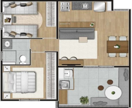 Imagem Imóvel com 2 Quartos à Venda, 55 m² em Campo Belo - São Paulo Imagem Imóvel com 2 Quartos à Venda, 55 m² em Campo Belo - São Paulo