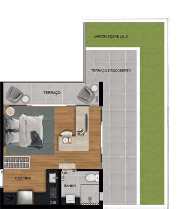 Imagem Apartamento com 1 Quarto à Venda, 32 m² em Itaim Bibi - São Paulo