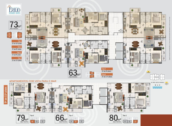 Imagem Imóvel com 2 Quartos à Venda, 73 m² em Maracanã - Praia Grande