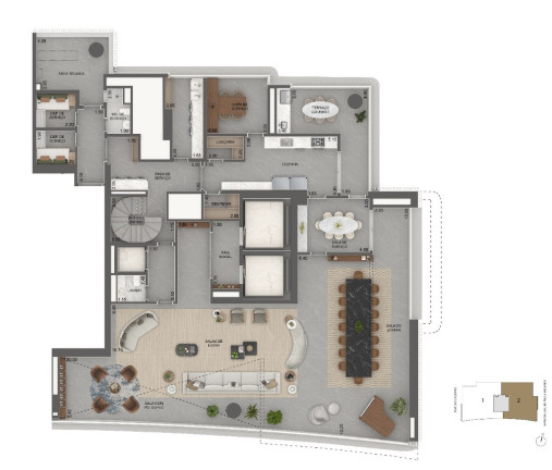 Imagem Apartamento com 4 Quartos à Venda, 464 m² em Jardim Guedala - São Paulo