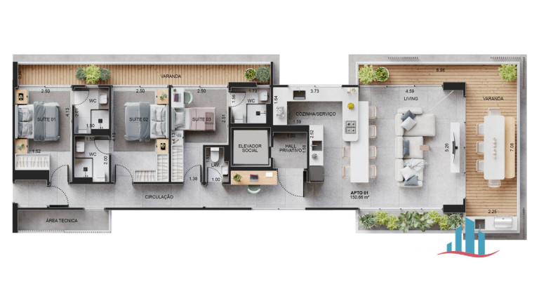 Imagem Apartamento com 3 Quartos à Venda, 150 m² em Boqueirão - Praia Grande Imagem Apartamento com 3 Quartos à Venda, 150 m² em Boqueirão - Praia Grande