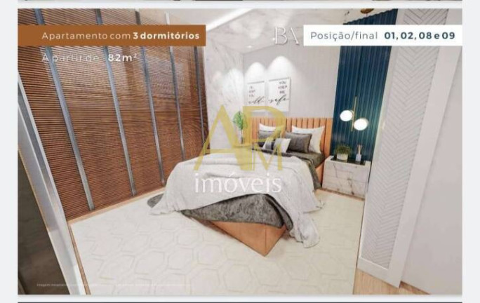 Apartamento com 3 Quartos à Venda, 82 m² em Barreiros - São José