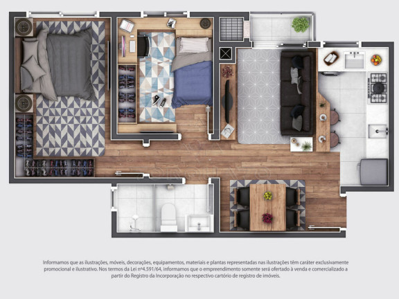 Imagem Apartamento com 2 Quartos à Venda, 45 m² em Cordeiros - Itajaí Imagem Apartamento com 2 Quartos à Venda, 45 m² em Cordeiros - Itajaí