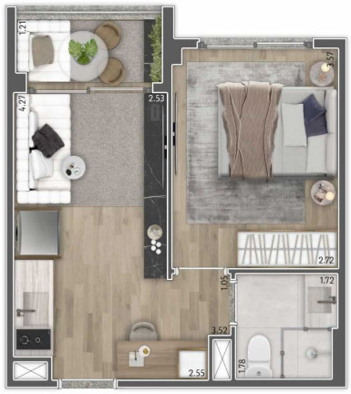 Imagem Studio com 1 Quarto à Venda, 26 m² em Vila Mariana - São Paulo Imagem Studio com 1 Quarto à Venda, 26 m² em Vila Mariana - São Paulo