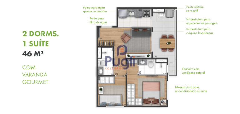 Imagem Apartamento com 2 Quartos à Venda, 46 m² em Vila Nair - São Paulo