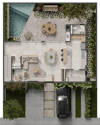 Imagem Casa de Condomínio com 3 Quartos à Venda, 187 m² em Sítios De Recreio Gramado - Campinas