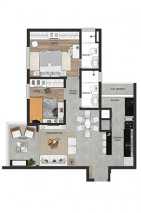 Imagem Apartamento com 2 Quartos à Venda, 74 m² em Morro Do Espelho - São Leopoldo