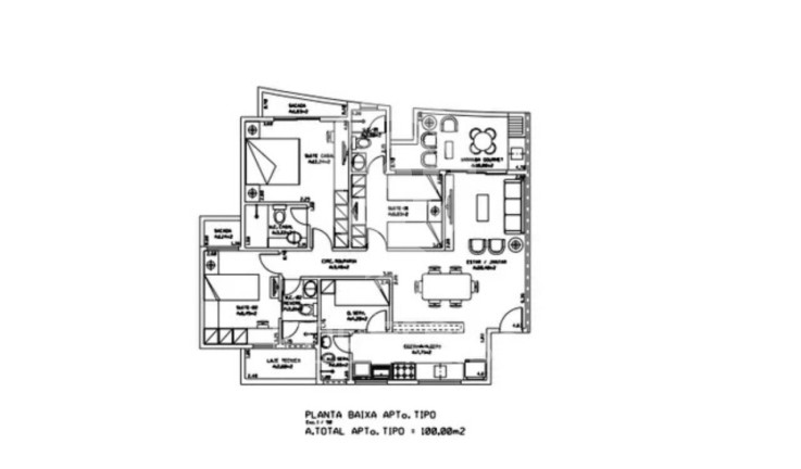 Imagem Apartamento com 3 Quartos à Venda, 101 m² em José De Alencar - Fortaleza Imagem Apartamento com 3 Quartos à Venda, 101 m² em José De Alencar - Fortaleza