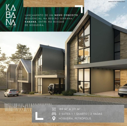 Imagem Casa com 4 Quartos à Venda, 210 m² em Nogueira - Petrópolis Imagem Casa com 4 Quartos à Venda, 210 m² em Nogueira - Petrópolis