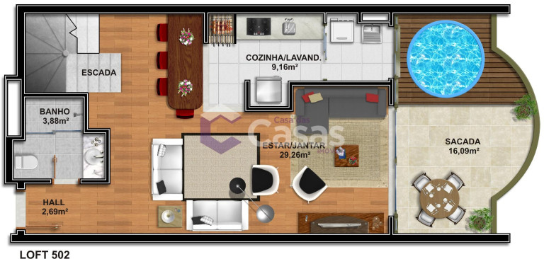 Imagem Apartamento com 1 Quarto à Venda, 82 m² em Alto São Francisco - Foz Do Iguacu