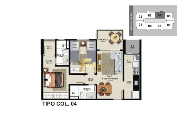 Imagem Imóvel com 2 Quartos à Venda, 59 m² em Praia De Itaparica - Vila Velha