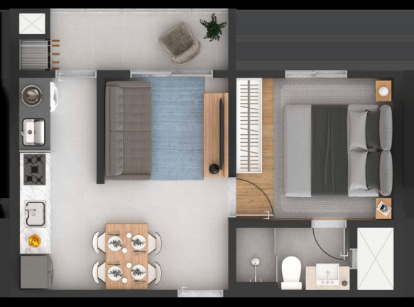 Imagem Apartamento com 2 Quartos à Venda, 47 m² em Centro - Pinhais Imagem Apartamento com 2 Quartos à Venda, 47 m² em Centro - Pinhais