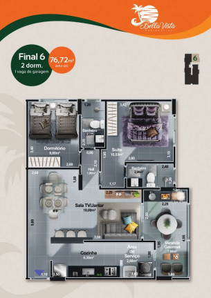 Imagem Apartamento com 2 Quartos à Venda, 70 m² em Centro - Itanhaém Imagem Apartamento com 2 Quartos à Venda, 70 m² em Centro - Itanhaém