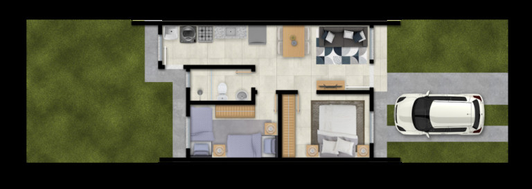 Imagem Casa com 2 Quartos à Venda,  em Parque Espírito Santo - Cachoeirinha