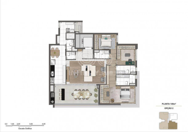 Imagem Apartamento com 3 Quartos à Venda, 149 m² em Moema - São Paulo Imagem Apartamento com 3 Quartos à Venda, 149 m² em Moema - São Paulo