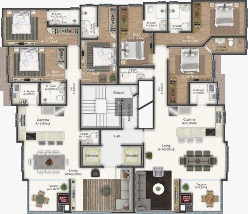 Imagem Apartamento com 3 Quartos à Venda, 130 m² em Balneário Pereque - Porto Belo Imagem Apartamento com 3 Quartos à Venda, 130 m² em Balneário Pereque - Porto Belo