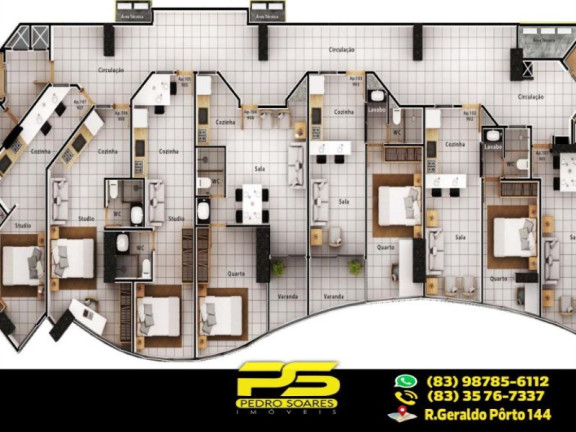 Imagem Imóvel com 2 Quartos à Venda, em Miramar - João Pessoa Imagem Imóvel com 2 Quartos à Venda, em Miramar - João Pessoa