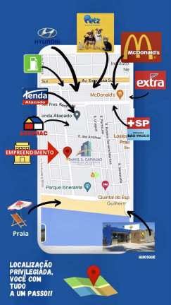 Imagem Apartamento com 2 Quartos à Venda, 68 m² em Aviação - Praia Grande