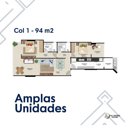 Imagem Apartamento com 2 Quartos à Venda, 73 m² em São Judas Tadeu - Guarapari