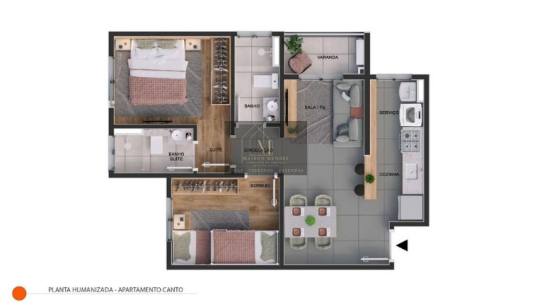 Imagem Apartamento com 2 Quartos à Venda, 51 m² em Vila Rica - Sorocaba