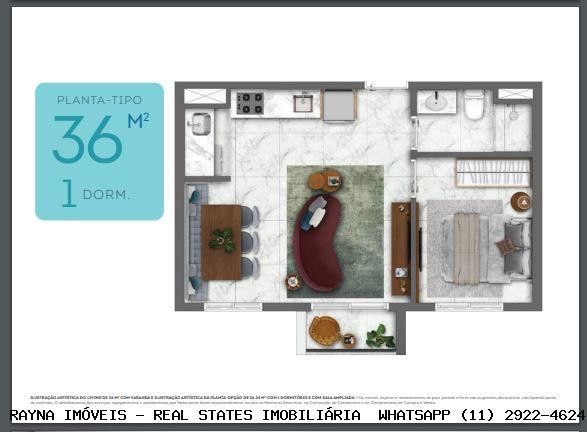 Imagem Apartamento com 1 Quarto à Venda, 24 m² em Tatuapé - São Paulo Imagem Apartamento com 1 Quarto à Venda, 24 m² em Tatuapé - São Paulo