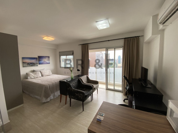 Apartamento com 1 Quarto para Alugar, 33 m² em Santo Amaro - São Paulo