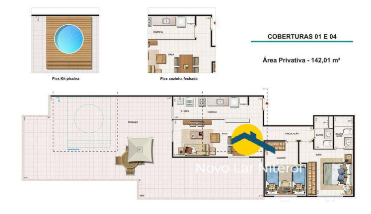 Imagem Cobertura com 2 Quartos à Venda, 142 m² em Maria Paula - Niterói