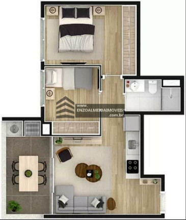 Imagem Apartamento com 2 Quartos à Venda, 49 m² em Jardins - São Paulo Imagem Apartamento com 2 Quartos à Venda, 49 m² em Jardins - São Paulo