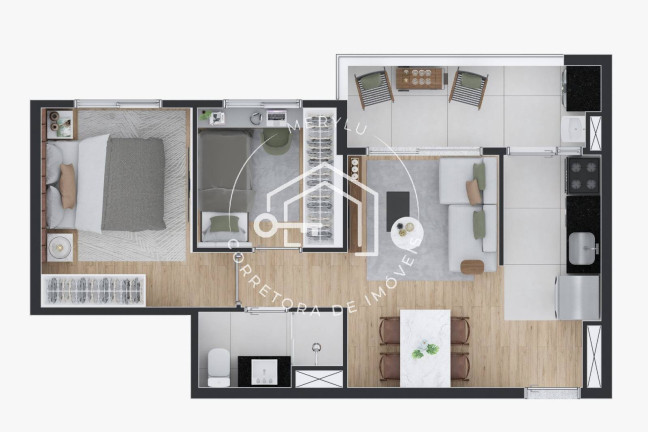Imagem Apartamento com 2 Quartos à Venda, 44 m² em Paraíso - São Paulo