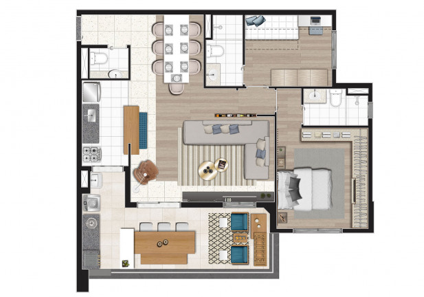Imagem Apartamento com 2 Quartos à Venda, 67 m² em Vila Ipojuca - São Paulo
