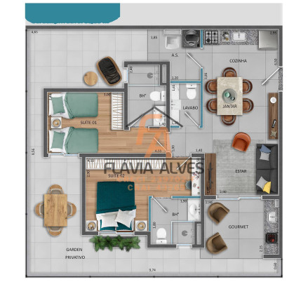 Imagem Apartamento com 2 Quartos à Venda, 66 m² em Residencial Jardim Perolla Ii - Itupeva Imagem Apartamento com 2 Quartos à Venda, 66 m² em Residencial Jardim Perolla Ii - Itupeva