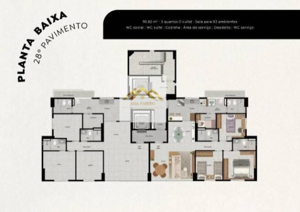 Imagem Apartamento com 3 Quartos à Venda, 91 m² em Boa Viagem - Recife