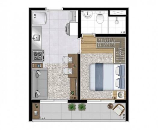 Imagem Apartamento com 1 Quarto à Venda, 28 m² em Belenzinho - São Paulo Imagem Apartamento com 1 Quarto à Venda, 28 m² em Belenzinho - São Paulo
