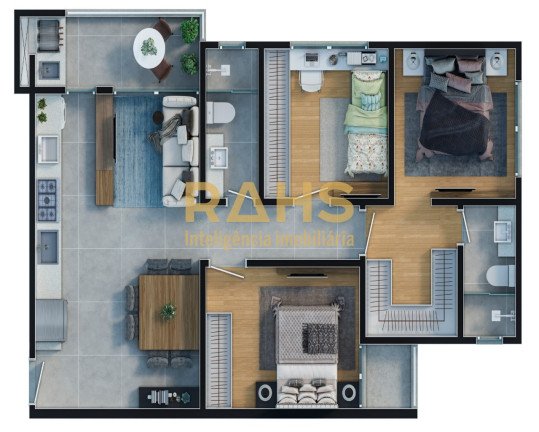 Imagem Apartamento com 3 Quartos à Venda, 79 m² em Dom Bosco - Itajaí