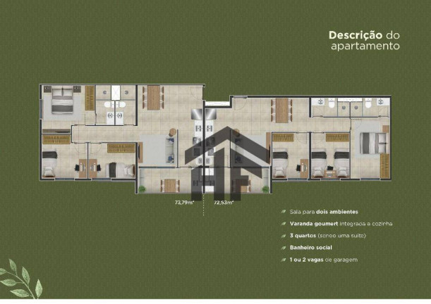 Imagem Apartamento com 3 Quartos à Venda, 73 m² em Campo Grande - Recife Imagem Apartamento com 3 Quartos à Venda, 73 m² em Campo Grande - Recife