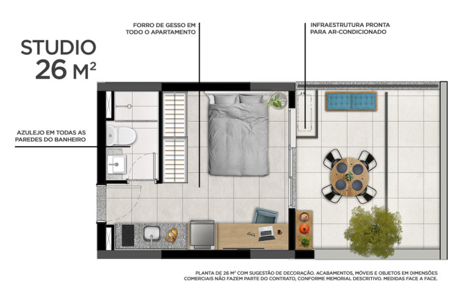 Imagem Apartamento com 1 Quarto à Venda, 35 m² em República - São Paulo