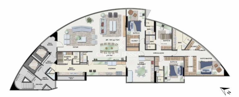Imagem Apartamento com 4 Quartos à Venda, 268 m² em Pina - Recife