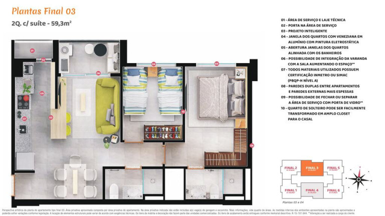 Imagem Apartamento com 2 Quartos à Venda, 58 m² em Setor Sudoeste - Goiânia Imagem Apartamento com 2 Quartos à Venda, 58 m² em Setor Sudoeste - Goiânia
