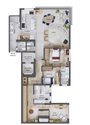 Imagem Apartamento com 3 Quartos à Venda, 126 m² em Jardim Guedala - São Paulo