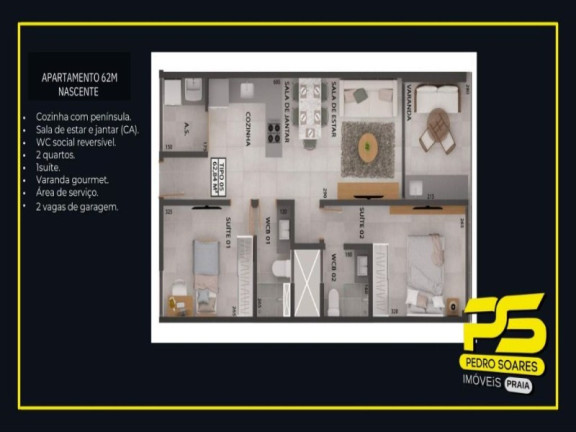 Imagem Imóvel com 3 Quartos à Venda, 216 m² em Bessa - João Pessoa Imagem Imóvel com 3 Quartos à Venda, 216 m² em Bessa - João Pessoa
