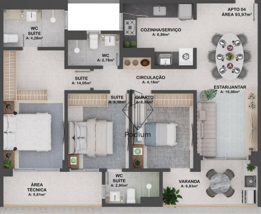 Imagem Apartamento com 3 Quartos à Venda, 93 m² em Intermares - Cabedelo Imagem Apartamento com 3 Quartos à Venda, 93 m² em Intermares - Cabedelo