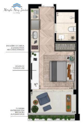 Imagem Apartamento com 1 Quarto à Venda, 28 m² em Moema - São Paulo