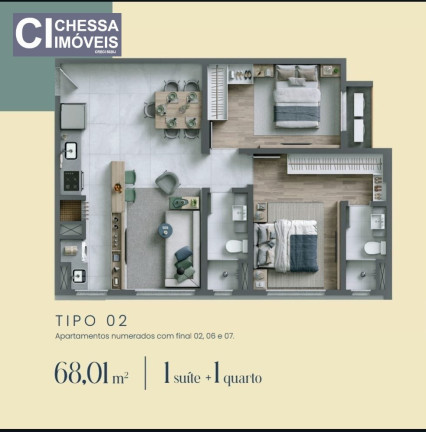 Imagem Apartamento com 1 Quarto à Venda, 68 m² em São João - Itajaí Imagem Apartamento com 1 Quarto à Venda, 68 m² em São João - Itajaí