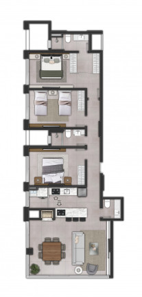 Imagem Apartamento com 2 Quartos à Venda, 88 m² em Centro - Torres