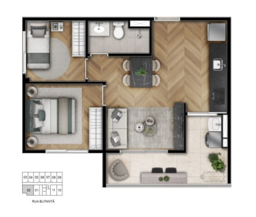 Imagem Apartamento com 2 Quartos à Venda, 46 m² em Pinheiros - São Paulo