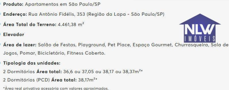 Imagem Apartamento com 2 Quartos à Venda, 36 m² em Lapa De Baixo - São Paulo Imagem Apartamento com 2 Quartos à Venda, 36 m² em Lapa De Baixo - São Paulo