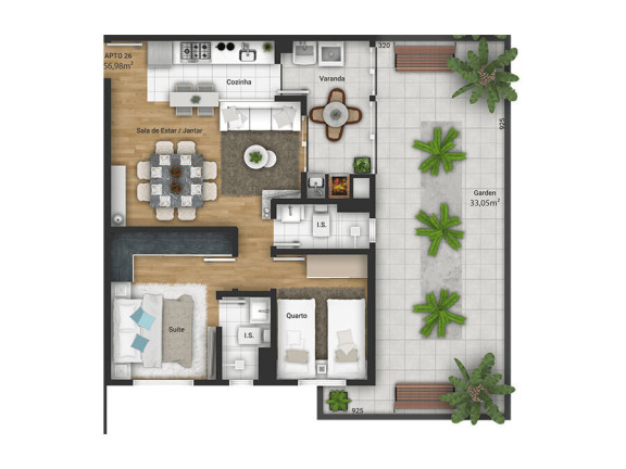 Imagem Apartamento com 2 Quartos à Venda, 55 m² em Tingui - Curitiba